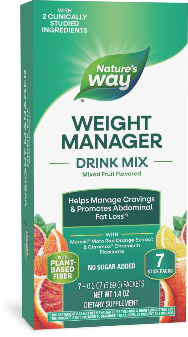 Nature's Way Weight Manager Fruit Drink Mix 7 Packet