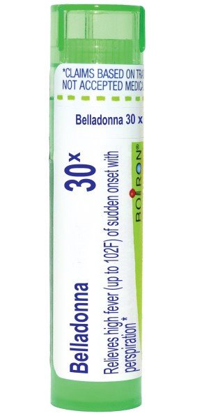 Boiron Belladonna 30X Homeopathic Single Medicine For Cough, Cold & Flu 80 Pellet
