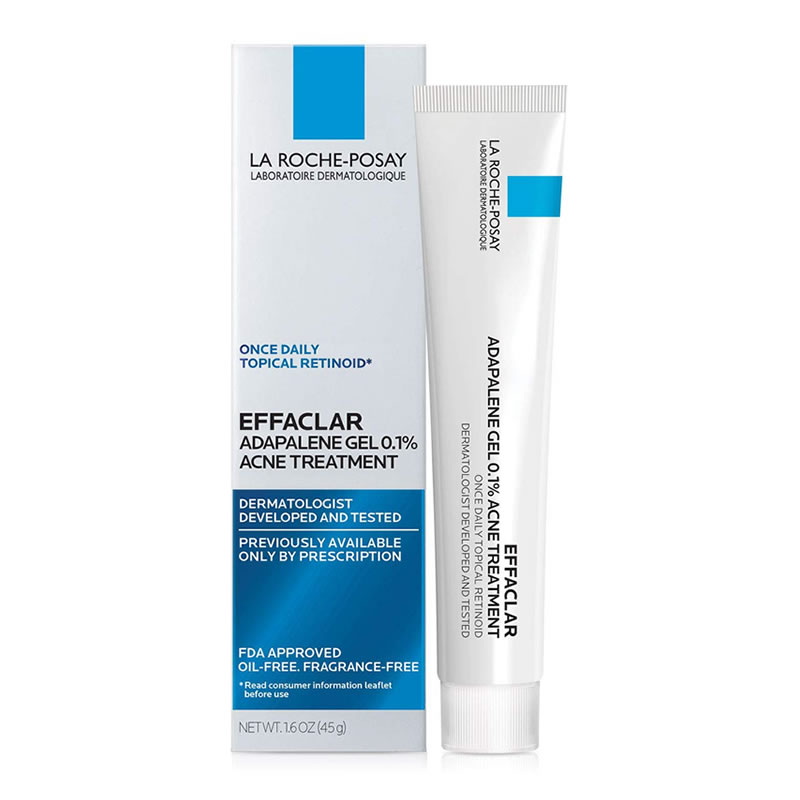 La Roche-Posay Effaclar Adapalene Gel 0.1% Acne Treatment (1.6 oz / 45 g)