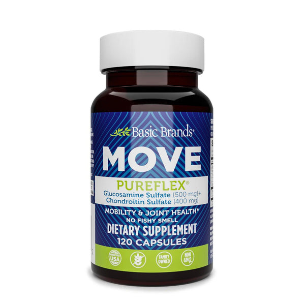 Basic Organics Move Pureflex Glucosamine Chondroitin 120 Capsule