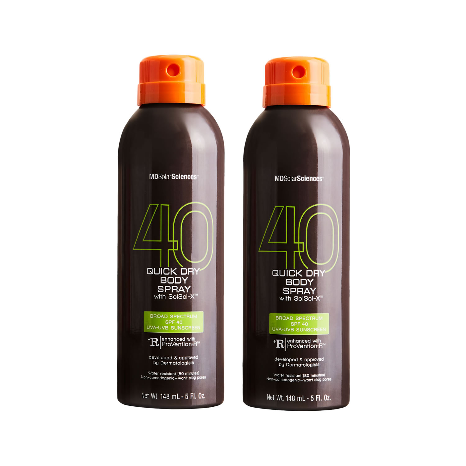 MDSolarsciences Quick Dry Body Spray SPF 40 Duo [Limited Edition, $40 Value] (set)