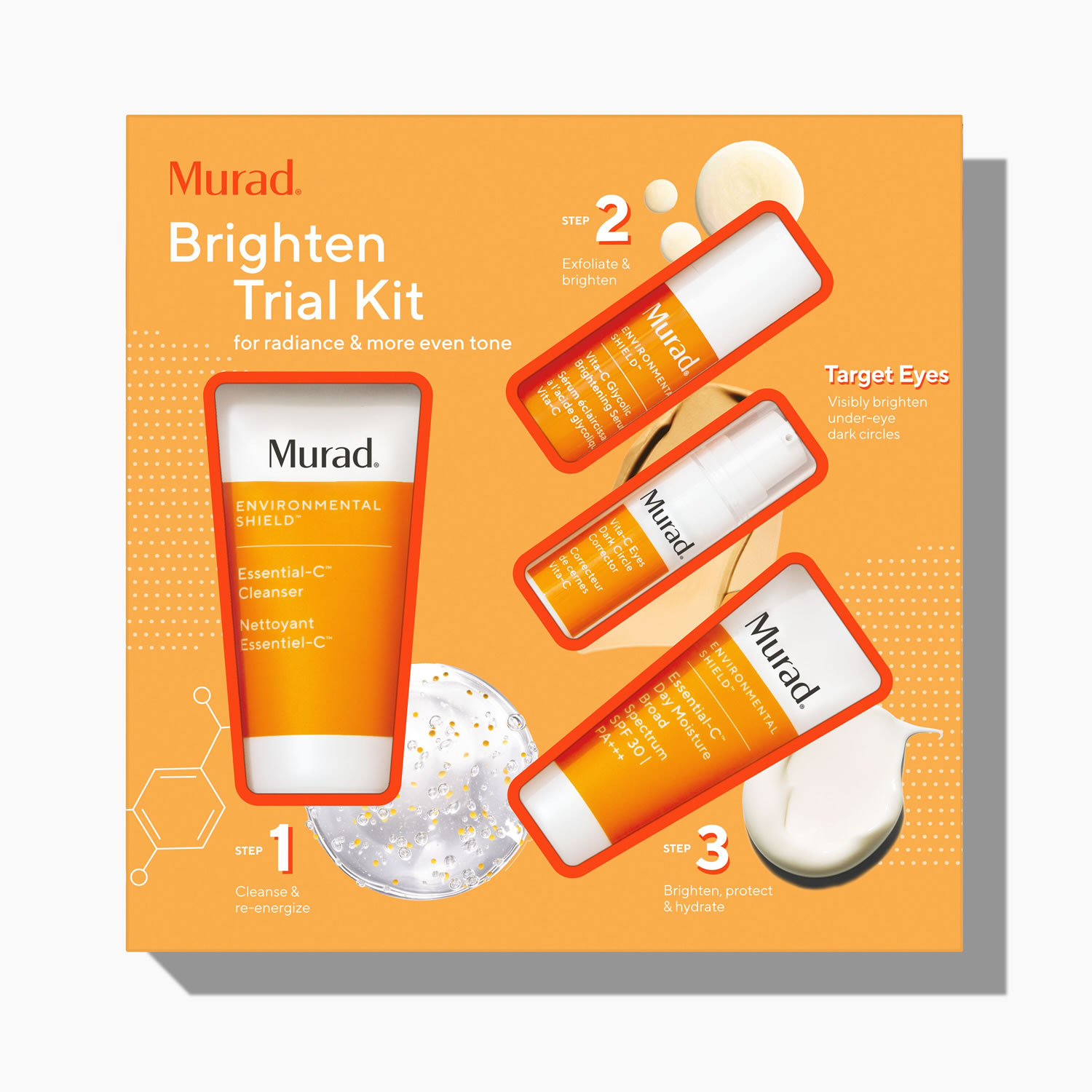 Murad Brighten Trial Kit (Environmental Shield) [$94 value] (set)