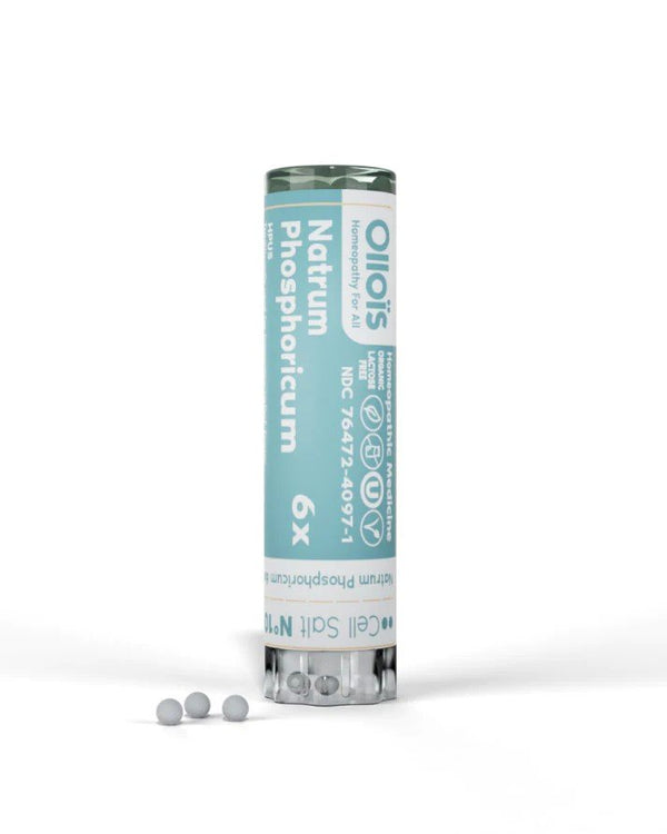 Ollois Homeopathics Cell Salt #10 - Natrum Phosphoricum 6x- Organic & Vegan 80 Pellet