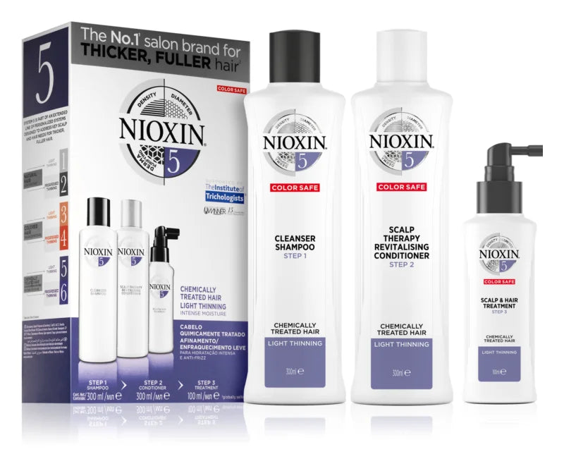 Nioxin System 5 Color Safe Chemically Treated Hair Light Thinning Set 2