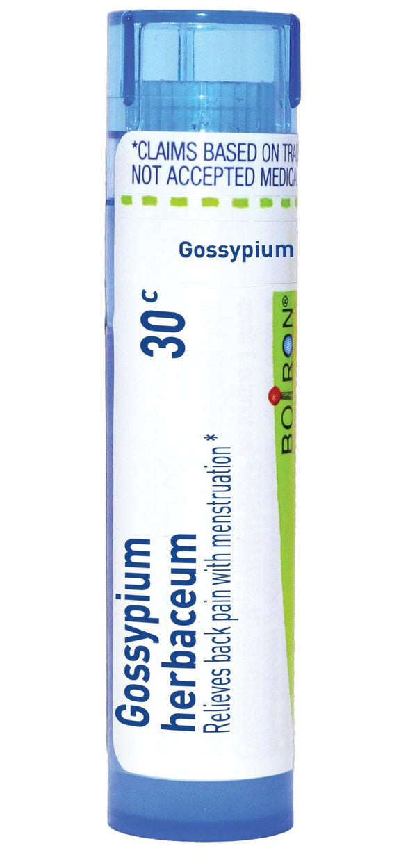 Boiron Gossypium Herbaceum 30C Homeopathic Single Medicine For Pain 80 Pellet