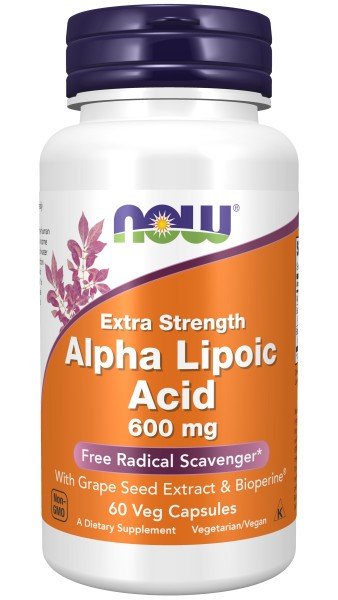 Now Foods Alpha Lipoic Acid 600mg 60 VegCap