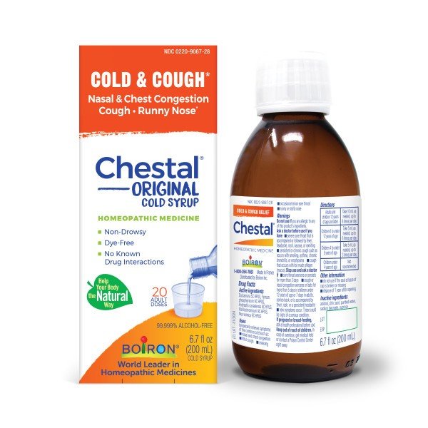 Boiron Chestal Cold & Cough Homeopathic Medicine For Cold & Cough 6.7 fl oz Liquid