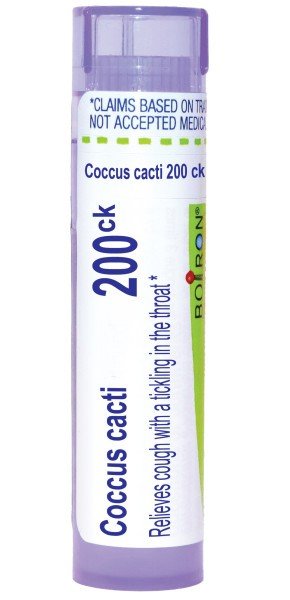 Boiron Coccus Cacti 200CK Homeopathic Single Medicine For Cough, Cold & Flu 80 Pellet