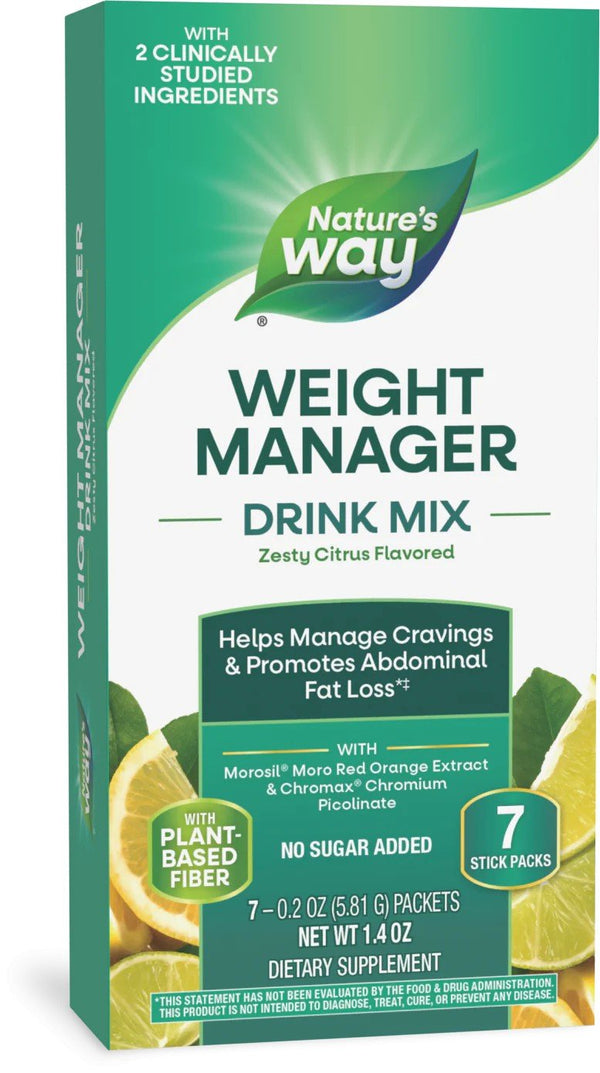 Nature's Way Weight Manager Citrus Drink Mix 7 Packet
