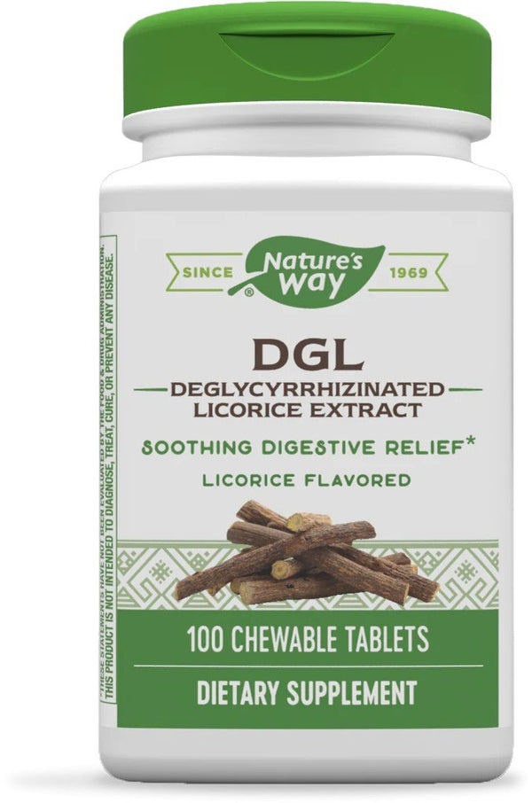 Nature's Way DGL (Licorice Flavor) 100 Chewable
